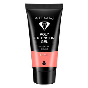 Kit de construction d'ongles en poly acrygel couleur unie 15 ml, durcissement UV LED, pour salon et DIY - Product Image 6