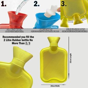 Nhà Sản Xuất Chất Lượng Cao Cao Su Tự Nhiên 32X20Cm 2L Nhiều Màu Sắc Đau <span class=keywords><strong>Rlief</strong></span> Chai Nước Nóng - Product Image 2