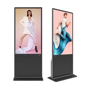 شاشة LCD متعددة الحجم داخلية للإعلانات التجارية الرقمية تعمل بنظام الأندرويد لشاشات YUWO وشاشات داخلية فائقة النحافة 350cd