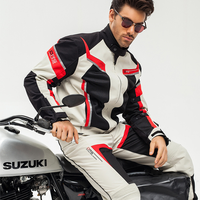 Veste de moto en maille pour homme DUHAN, vêtements de course de moto respirants et résistants aux chocs pour l'été et les terrains accidentés