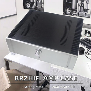 กล่องอลูมิเนียมอัลลอยด์ BZ4313 สำหรับเครื่องขยายเสียง Class Hifi พร้อมฮีทซิงค์คู่ ราคาขายส่ง <span class=keywords><strong>BRZHIFI</strong></span> - Product Image 2