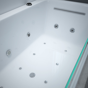 Bồn tắm <span class=keywords><strong>massage</strong></span> thủy lực thông minh tự đứng, chất liệu acrylic, có vách ngăn bên, kèm gối - Product Image 5