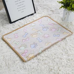 Couverture pour animaux de compagnie pliable et écologique à imprimé de patte épaisse, tapis de lit en polaire doux pour chats et chiens, motif animal universel - Product Image 6