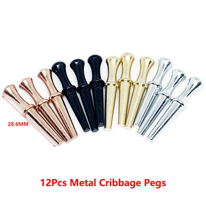 Piquets en acier et laiton de tailles multiples pour jeux de société Noir, Argent, Laiton, Cuivre Mixte - Product Image 3