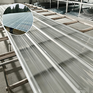 Lastra di copertura ondulata in fibra di vetro FRP traslucida, pannello in fibra di vetro - Product Image 1