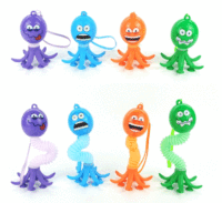 Nouveaux tubes lumineux LED jouets de fête pour enfants et adultes printemps clignotant Stretch Bend Octopus Pop Tubes jouet fidget