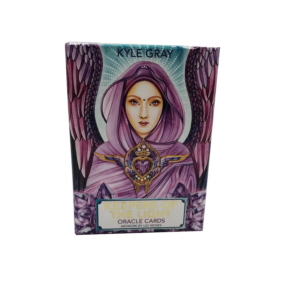 Tarot Card Oracle Card Custom Full Color Printing Both Sides Finger Hole Two Pieces Box High Quality