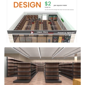 Anti Rust Iron Wine Shop Island Shelving for Commercial Stores - Product Image 1