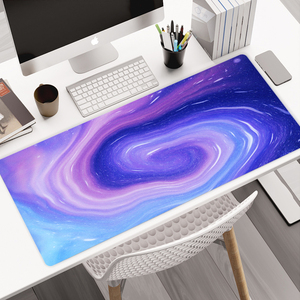 Wholesale OEM Purple Fluid Custom Logo Printed XXL Gaming Mouse Pad Waterproof Rubber Mouse <b>Mat</b> Anime <b>Desk</b> Pad - Product Image 1
