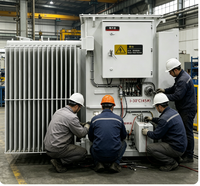 Transformateur ONAN immergé dans l'huile, triphasé, 50 Hz, 33/0,69 kV, robuste, monté sur socle, avec enroulement en cuivre pur, ZGS20-W-2000kVA