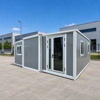 Maison conteneur préfabriquée en acier extensible, prête en 3 heures, 20, 30, 40 pieds, 3-5 chambres, mobile/transportable, clé en main, bureau modulaire