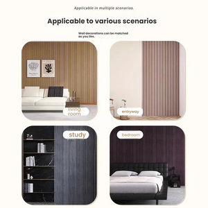 Papier peint autocollant 3D en relief imitation bois, imperméable, anti-humidité, insonorisant, en PVC, pour chambre à coucher, salon, télévision - Product Image 4