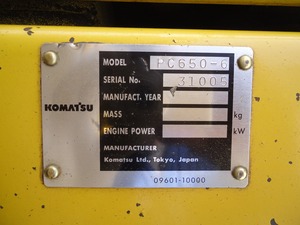 Hoge Prestaties Groothandel Geïmporteerd Uit <span class=keywords><strong>Japan</strong></span> Gebruikte Graafmachine Komatsu Pc650-6 #31005 - Product Image 5