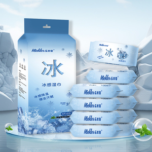 Lingettes Rafraîchissantes Ultra-Rapides Personnalisées en Non-Tissé à la Menthe, 64 Pièces, pour Refroidissement Après l'Exercice et Utilisation Estivale - Product Image 1