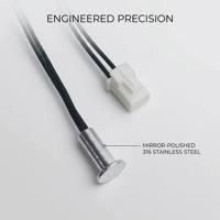XIN YING Sensor Suhu Termistor NTC Presisi Tinggi dengan Probe Pemasangan, Akurasi 0.1C, Output 100K, Rentang Operasi -40~250 untuk