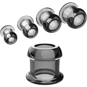 Transparenter Hohlanaldehner mit Abdeckung Auslaufsicherer Outdoor-Analplug - Product Image 3