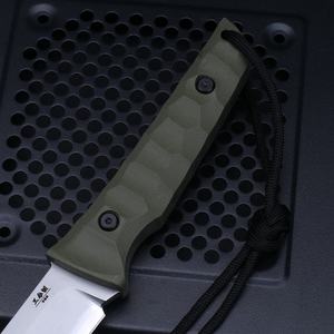 มีดยุทธวิธีปรับแต่งได้ ใบมีดเหล็กกล้าไร้สนิม ขอบตรง ด้ามจับ G10 สำหรับงานอุตสาหกรรม ล่าสัตว์ EDC DIY OEM รับประกัน 1 ปี - Product Image 3