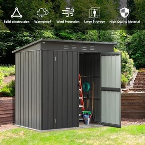 Casa Contenedor Portátil de Panel de Aluminio y Plástico Estable, Venta Directa de Fábrica, <span class=keywords><strong>Caseta</strong></span> de Jardín Prefabricada con Muebles - Product Image 4