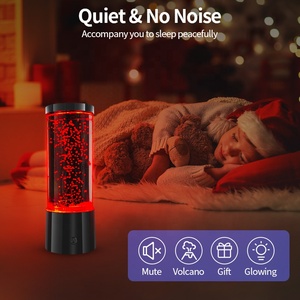 Productos novedosos Precio de fábrica Luz nocturna Luces de volcán en movimiento Acuario Lámparas pequeñas Lámpara que cambia de color Regalo para niños Lámpara de mesa - Product Image 3