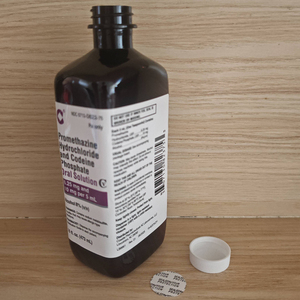 Flacone Vuoto da 473ml 16oz per Sciroppo per la Tosse Hi-Tech, Bottiglia in <span class=keywords><strong>Plastica</strong></span> ad Arco con Tappi Rossi - Product Image 4