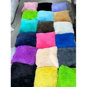 Coussin carré en peluche Carla Depot 50 cm x 50 cm, extra doux, décoratif, lot de 10, couleur unie, sans motif - Product Image 4