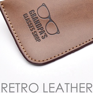 OEM ODM compatible portátil PU suave piel sintética gafas manga delgada viaje gafas de sol bolsa funda deslizante para gafas de protección - Product Image 3