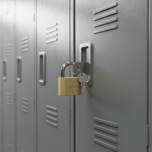 Cadenas carré en laiton étanche antivol de qualité supérieure avec clé pour sacs à dos - Sûr et portable - Product Image 1