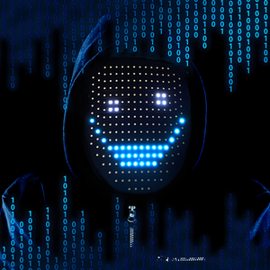 Nueva máscara de logotipo brillante LED DIY fiesta RGB pantalla estática dinámica máscara de luz LED recargable para Halloween Navidad LED luminoso - Product Image 2