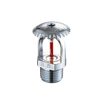 Accessoire de prévention incendie pour sprinkler à flamme sèche dissimulé, en fonte malléable, vertical, argenté, durable, équipement de lutte contre l'incendie facile à installer