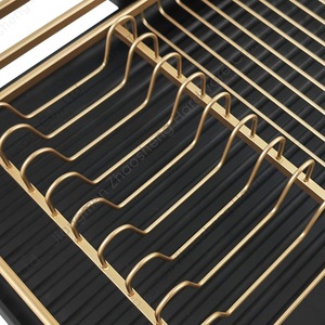 Draining Dish <b>Rack</b> With Tray Quick Dry Square Kitchen Sink Countertop Storage For Dishes <b>Plates</b> Chopsticks - Product Image 4