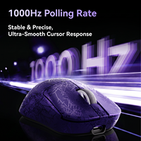 Smailwolf RS6 Souris de jeu tri-mode Capteur PAW3311 12000 DPI 59g Ultra légère en fibre de carbone Taux de polling 1000 Hz Batterie 500 mAh