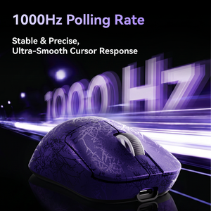 Ratón para Juegos Smailwolf RS6 Tri-Modo, Sensor PAW3311, 12000DPI, 59g Ultraligero, <span class=keywords><strong>Fibra</strong></span> de Carbono, Frecuencia de Sondeo de 1000Hz, Batería de 500mAh - Product Image 5