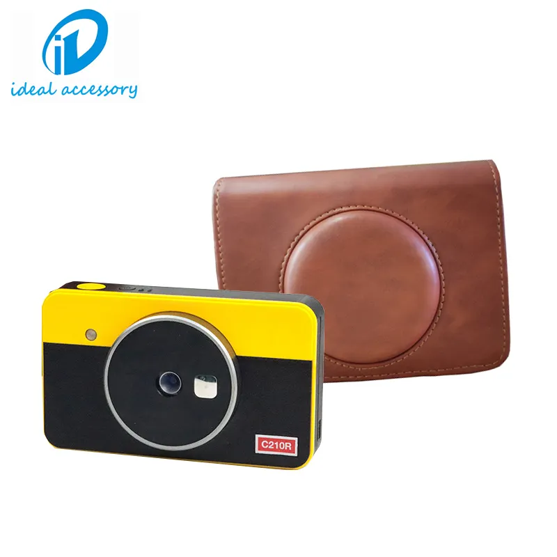 Custom Vintage Waterproof Travel Professional Digital Crossbody Vegan Leather Camera Bag For Kodak C210R