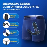 Automatischer Prostata-Massager mit Penisring, Kabellose Fernbedienung, Teleskopischer Anal-Vibrator, P-Punkt-Stimulator, Sexspielzeug für Männer