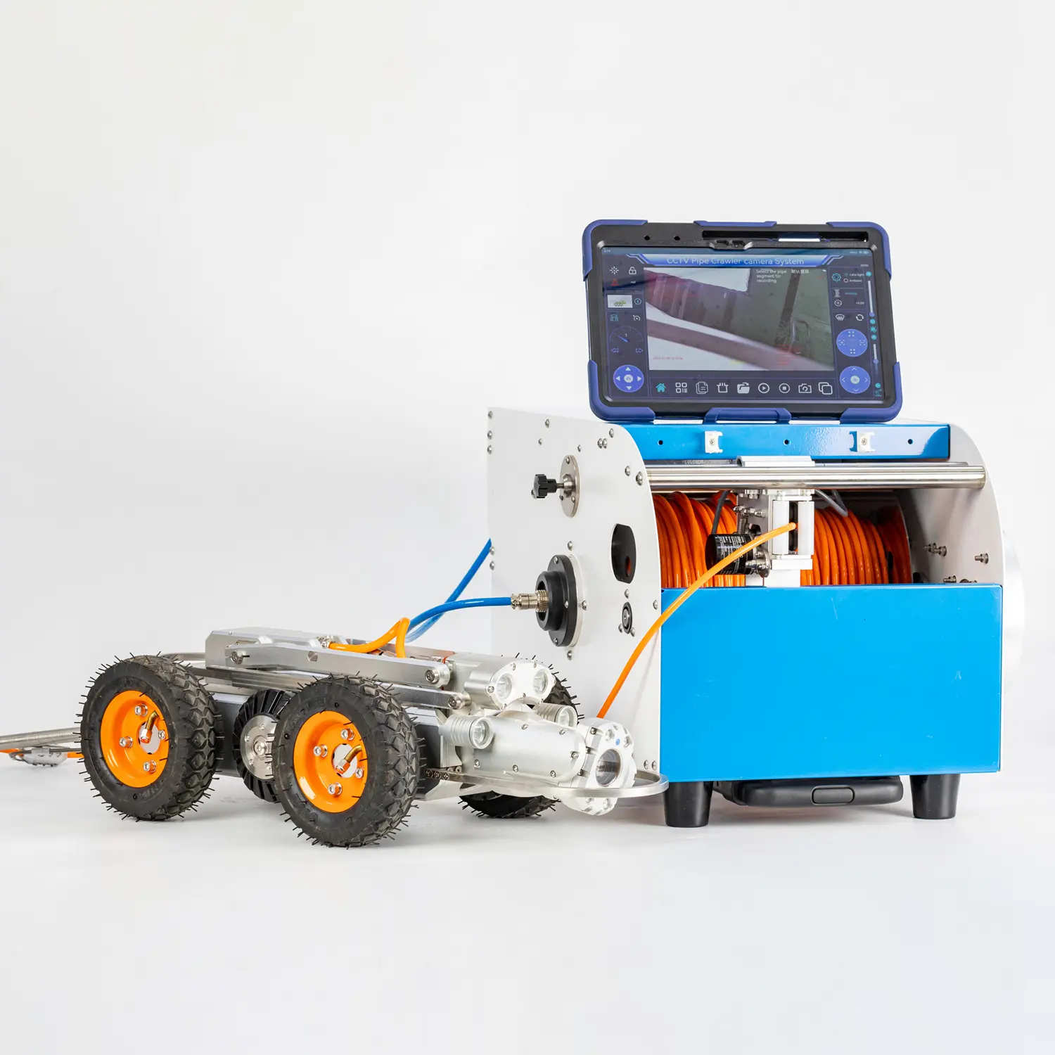 Automatische Focus Rioolafvoerpijp Inspectie Kruipende Robotcamera Industrieel Sanitair Inspecteren Crawler Robot Camerasysteem