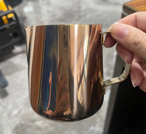 Sữa tạo bọt <span class=keywords><strong>Pitcher</strong></span> 350ml hấp pitchers thép không gỉ sữa/Cà Phê/pha cà phê nghệ thuật barista hơi nước pitchers sữa Jug cup - Product Image 6