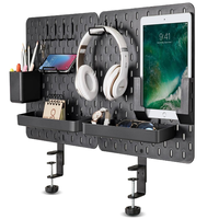 JH-Mech – Fixations modulaires réglables sans perçage pour bureau, sécurisées pour la surface, pour une disposition personnalisée flexible, panneau perforé sans outil pour bureau