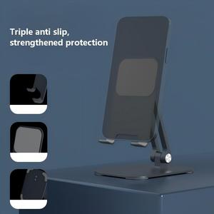 ที่วางโทรศัพท์และแท็บเล็ตแบบพับได้ ทำจากอะลูมิเนียมอัลลอยด์ ปรับความสูงได้ ใช้ได้กับ iPad พกพาสะดวก จัดเก็บง่าย ดีไซน์สร้างสรรค์สำหรับวางบนโต๊ะ - Product Image 2