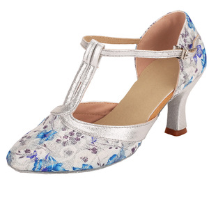 Chaussures <span class=keywords><strong>de</strong></span> <span class=keywords><strong>danse</strong></span> latine Chaussures <span class=keywords><strong>de</strong></span> <span class=keywords><strong>danse</strong></span> sociales à semelles souples Chaussures <span class=keywords><strong>de</strong></span> <span class=keywords><strong>danse</strong></span> à talons mi-hauts sociaux pour femmes - Product Image 1