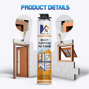 Mousse polyuréthane multi-positions et multi-usages pour cadres de portes et fenêtres, adhésif pour béton, briques et pierres - Product Image 6