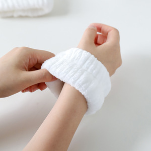 Bracelet absorbant blanc pour le visage, anti-transpiration, protection sportive contre l'humidité - Product Image 2
