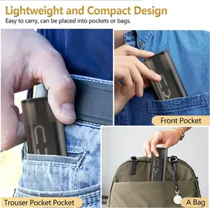 Hgn गुणवत्ता pd 60w 3a फास्ट चार्जिंग डेटा केबल ट्रैवल ओडाप्टर किट USB-C केबल स्टोरेज सेट मल्टी कनेक्टर इजेक्ट पिन - Product Image 2