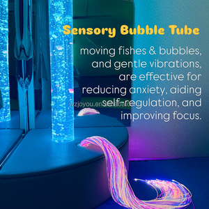 Tubos <span class=keywords><strong>de</strong></span> Burbujas Sensoriales Premium, Equipo <span class=keywords><strong>de</strong></span> Terapia, Tubo <span class=keywords><strong>de</strong></span> Burbujas Luminoso para Niños con Autismo - Product Image 6