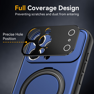 Étui de téléphone magnétique Saiboro TPU+PC au design sportif pour 14/15/16/17 Pro/Pro Max, coque de téléphone <span class=keywords><strong>orange</strong></span> antichoc - Product Image 2