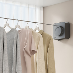 <span class=keywords><strong>Corde</strong></span> <span class=keywords><strong>à</strong></span> <span class=keywords><strong>linge</strong></span> rétractable de 4.8m pour l'intérieur et l'<span class=keywords><strong>extérieur</strong></span>, <span class=keywords><strong>corde</strong></span> murale en acier inoxydable pour le séchage des vêtements. - Product Image 4