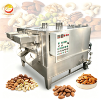 Machine à torréfier électrique ORME pour riz, céréales, noix, blé, petite torréfactrice à tambour continu de 50 kg pour fèves de cacao