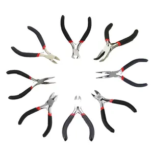 Outils de fabrication de bijoux en acier inoxydable, pinces à bec fin avec pointes extra fines pour la fabrication de colliers - Product Image 1
