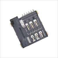 Connecteur de carte Micro SIM WECONN WL-SIM135-054 6PIN+0 H=1.35mm Push-Push SMT avec boîtier LCP, connecteur FPC personnalisable