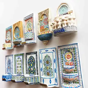 Alhambra Palace,แม่เหล็กติดตู้เย็นแม่เหล็กเรซินแม่เหล็กสำหรับตกแต่งงานศิลปะและงานฝีมือจากประเทศกรานาดาประเทศสเปน