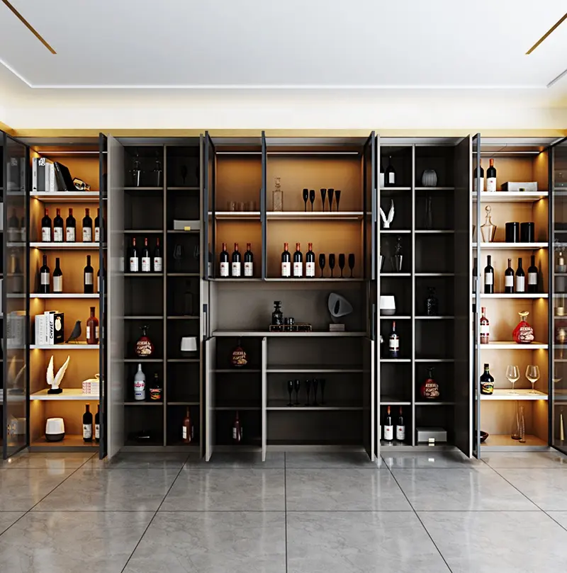 Современный продвинутый легкий роскошный минималистичный комбинированный винный шкаф, шкаф для хранения кожи, гостиная, столовая, шкаф